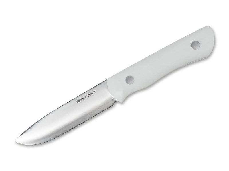 Real Steel Bushcraft III Convex White G10
