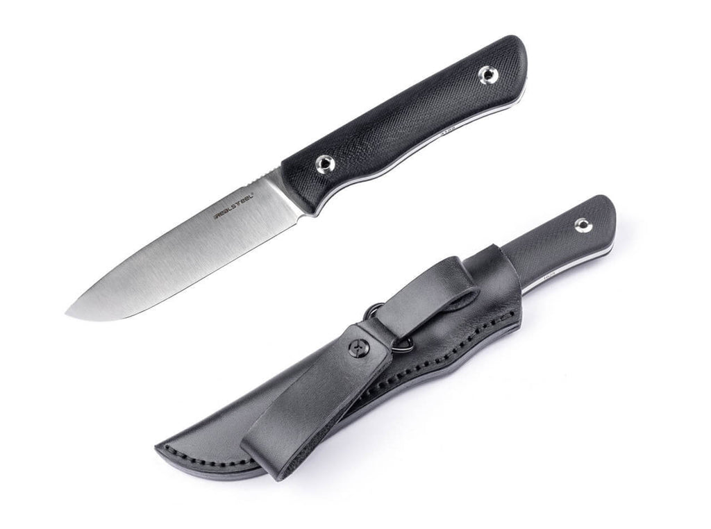 Bushcraft Plus II 14C28N Black G10 Convex