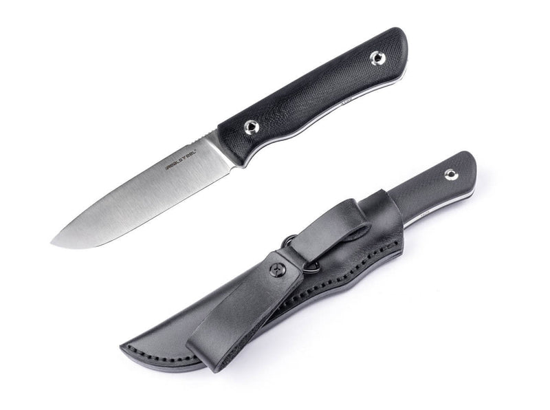 Real Steel Bushcraft Plus II 14C28N Black G10 Convex