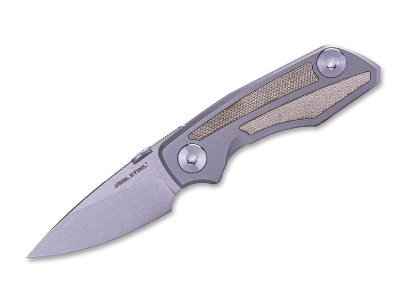 Real Steel Delta Frame Lock TC4 Micarta Green
