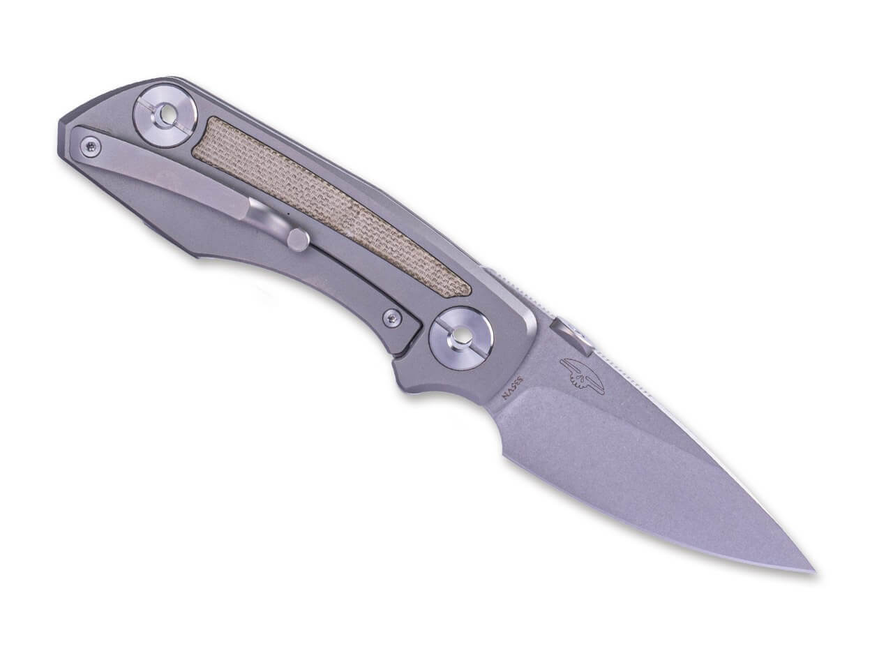 Real Steel Delta Frame Lock TC4 Micarta Green