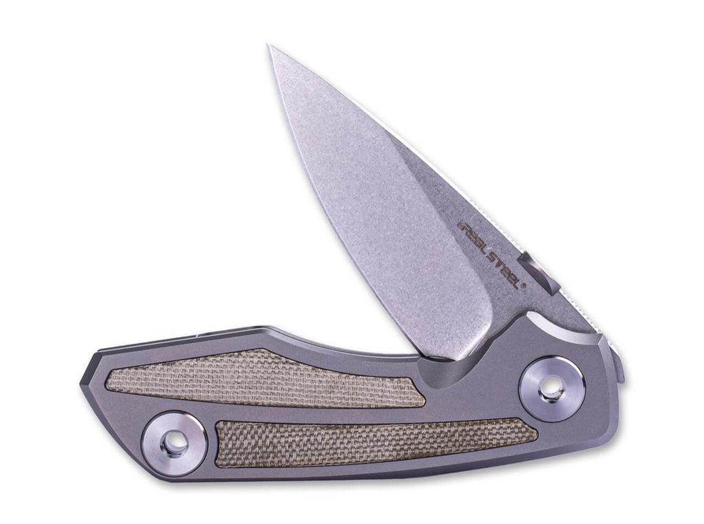 Delta Frame Lock TC4 Micarta Green