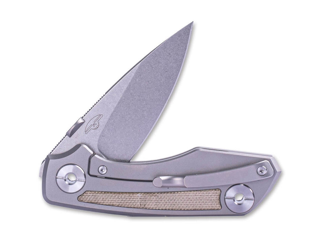 Delta Frame Lock TC4 Micarta Green
