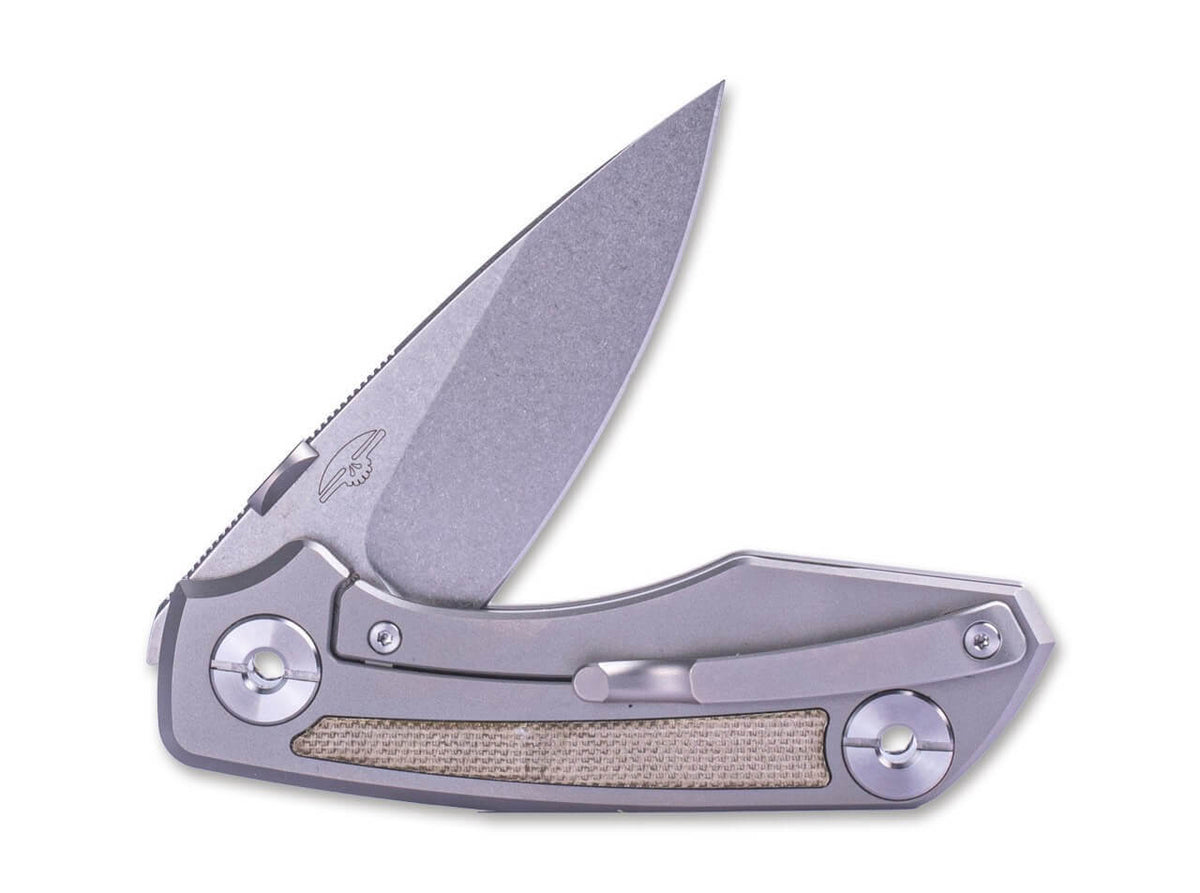 Delta Frame Lock TC4 Micarta Green