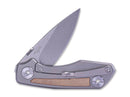 Real Steel Delta Frame Lock TC4 Micarta Natural