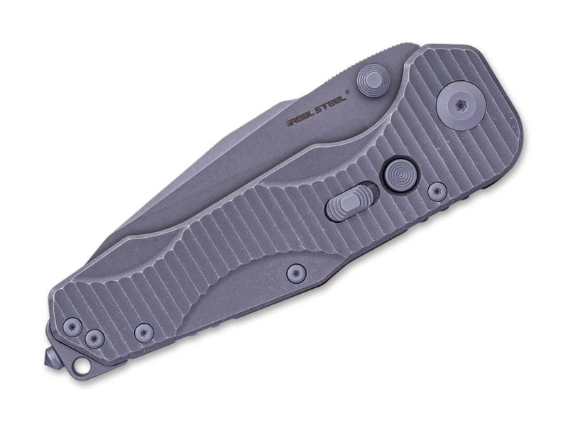 Real Steel Evolution Titanium Grey Droppoint SW