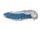 Exorcist S35VN Ti Blue Damascus G10 One Scale