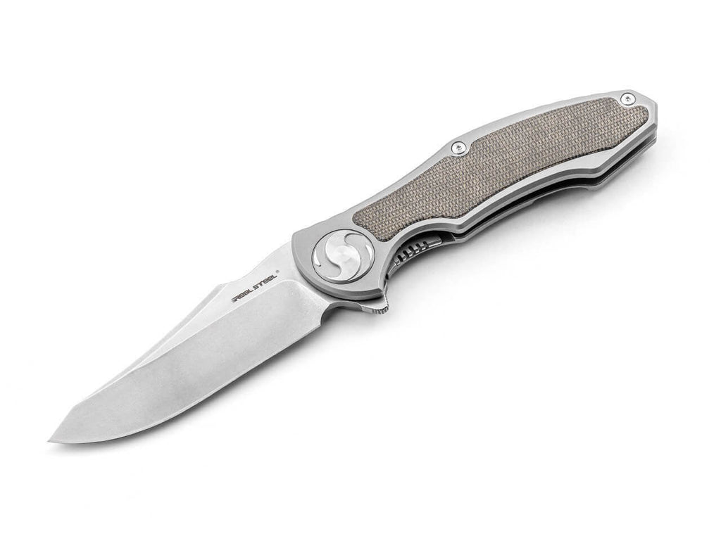 Exorcist S35VN Ti Green Micarta One Scale