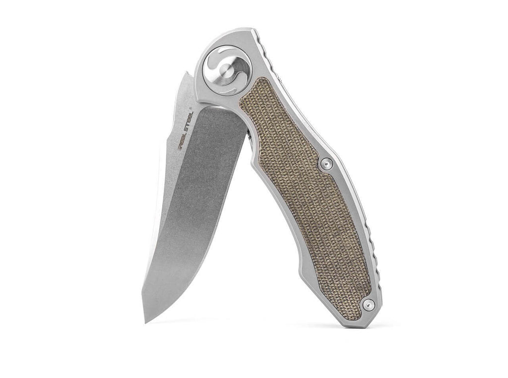 Exorcist S35VN Ti Green Micarta One Scale