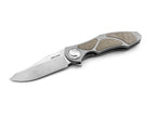 Exorcist S35VN Ti Green Micarta Three Scales