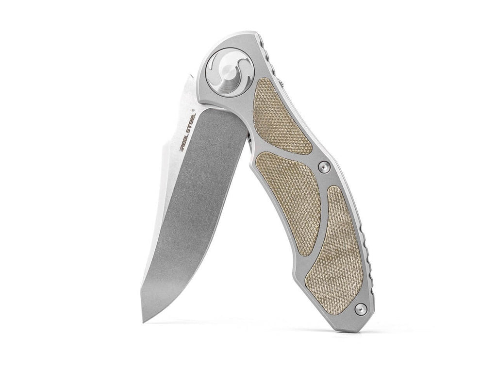 Exorcist S35VN Ti Green Micarta Three Scales