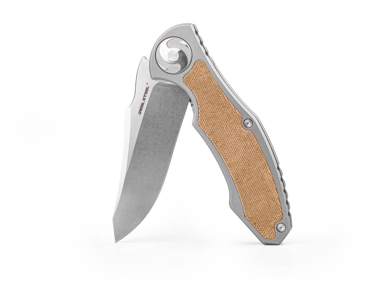 Exorcist S35VN Ti Natural Micarta One Scale