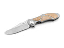 Real Steel Exorcist S35VN Ti Natural Micarta Three Scales