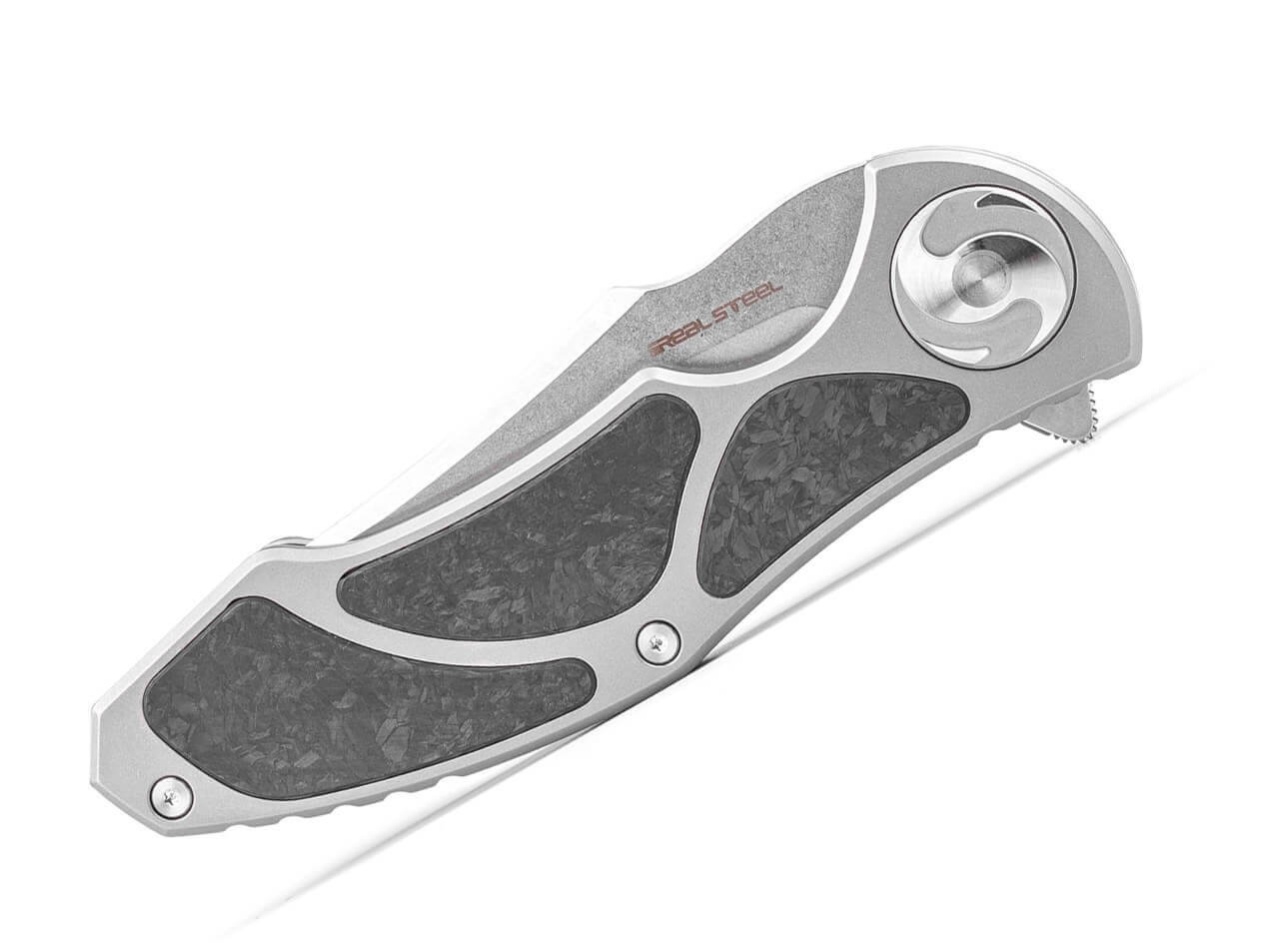 Real Steel Exorcist S35VN Ti Shred CF Three Scales