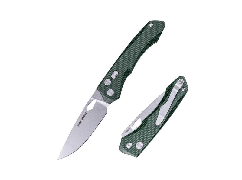 Real Steel Griffin Pro Micarta Green Stonewash
