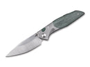 Real Steel Hoeft Ti Micarta Green