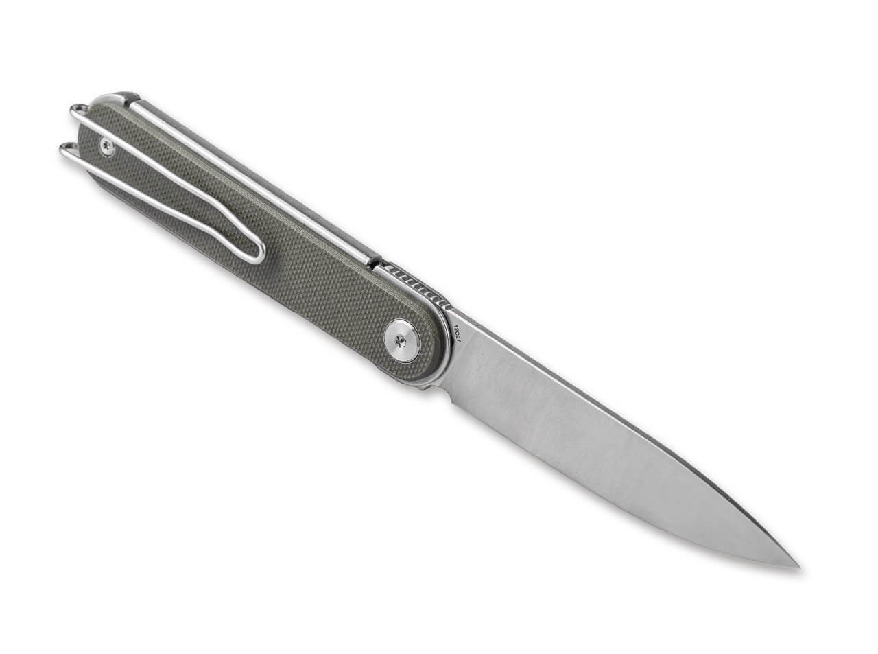 Real Steel Iris Front Flipper G10 OD Green