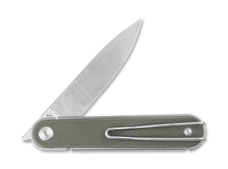 Real Steel Iris Front Flipper G10 OD Green