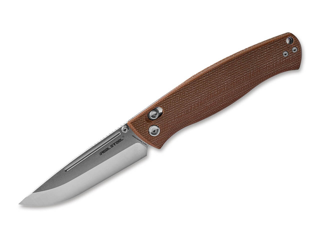Real Steel Pathfinder Folder Micarta Brown