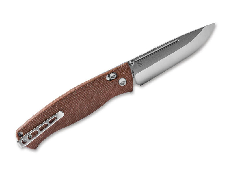 Real Steel Pathfinder Folder Micarta Brown
