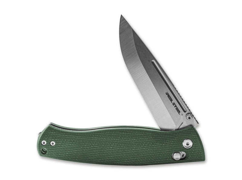 Real Steel Pathfinder Folder Micarta Green