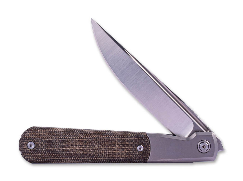 RB-7 Titanium Natural Micarta
