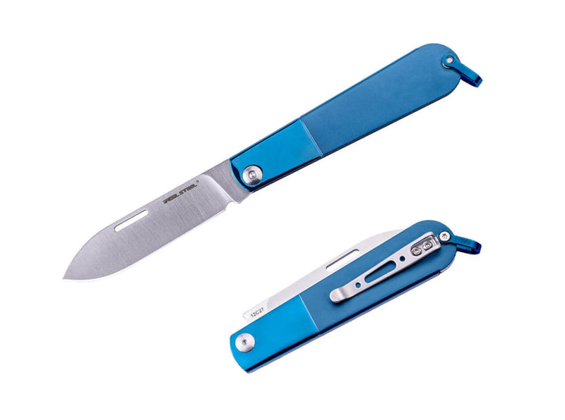 Real Steel Real Barlow RB-3 Drop Point 12C27 Blue Steel