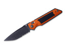Real Steel Sacra TAC Serrated G10 Orange & Black