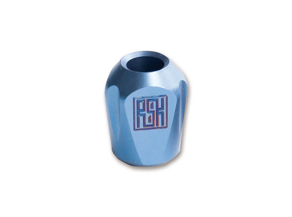 Real Steel Titanium Bead Pyramid Blue