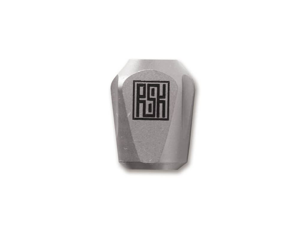 Real Steel Titanium Bead Pyramid Silver
