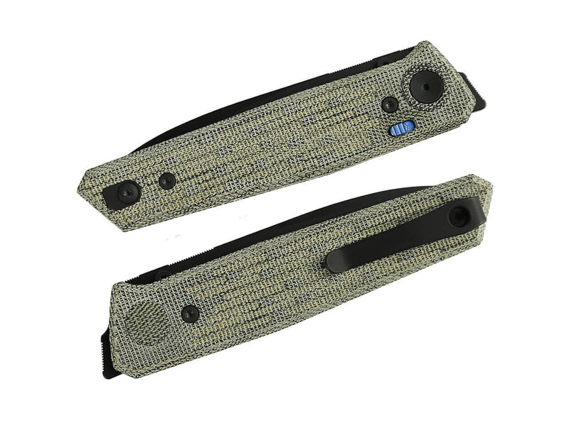 Reate PL-6 Nitro-V Green & Black Micarta PVD