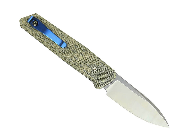 Reate PL-6 Nitro-V Green & Black Micarta Satin