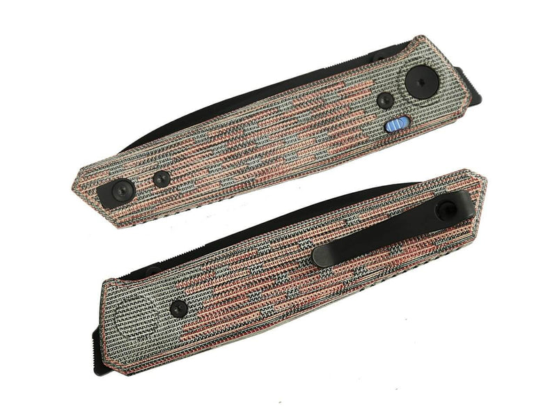 Reate PL-6 Nitro-V Red & Black Micarta PVD