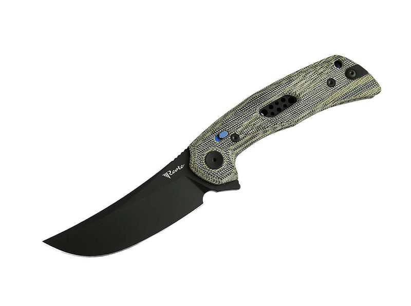 Reate PL-7 Nitro-V Green & Black Micarta PVD