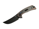 Reate PL-7 Nitro-V Red & Black Micarta PVD