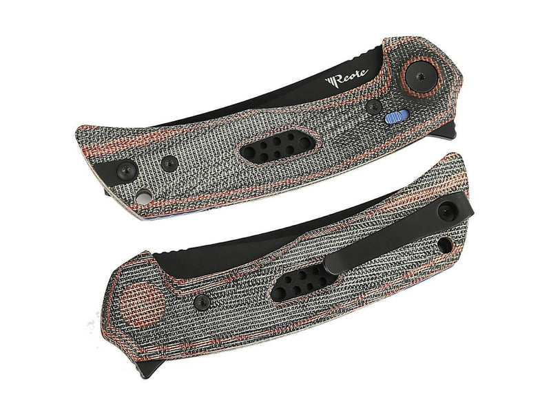 Reate PL-7 Nitro-V Red & Black Micarta PVD