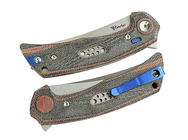 Reate PL-7 Nitro-V Red & Black Micarta Satin