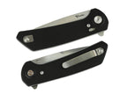 PL-XF Aluminum Black Stonewashed Satin Flats