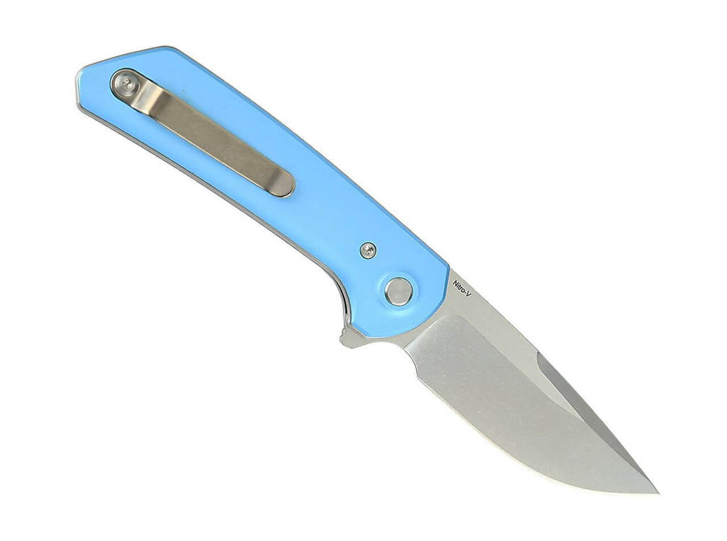 PL-XF Aluminum Blue Stonewashed Satin Flats