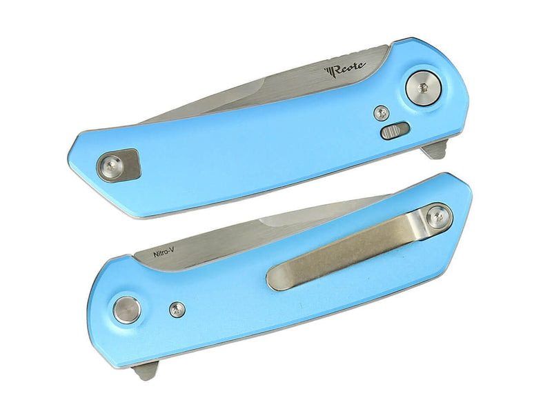 Reate PL-XF Aluminum Blue Stonewashed Satin Flats