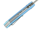 PL-XF Aluminum Blue Stonewashed Satin Flats