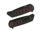 PL-XF Micarta Black G10 Red PVD