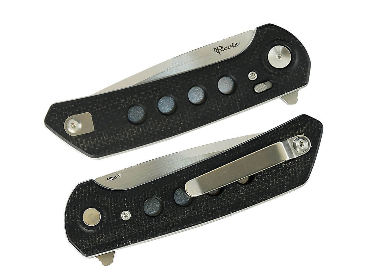 PL-XF Micarta G10 Black Stonewashed