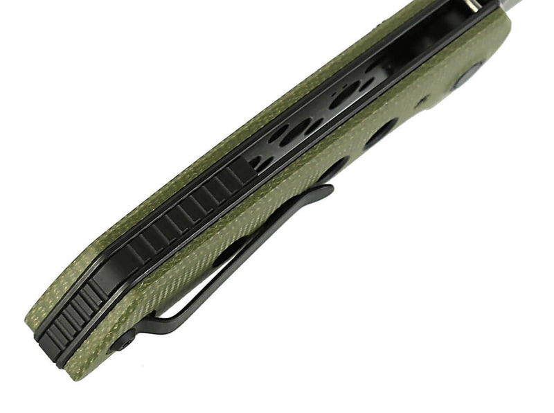 Reate PL-XF Micarta G10 Green PVD