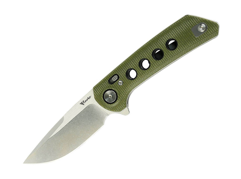 Reate PL-XF Micarta G10 Green Stonewashed