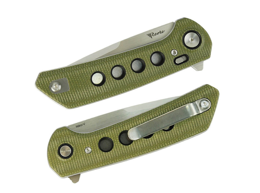 PL-XF Micarta G10 Green Stonewashed