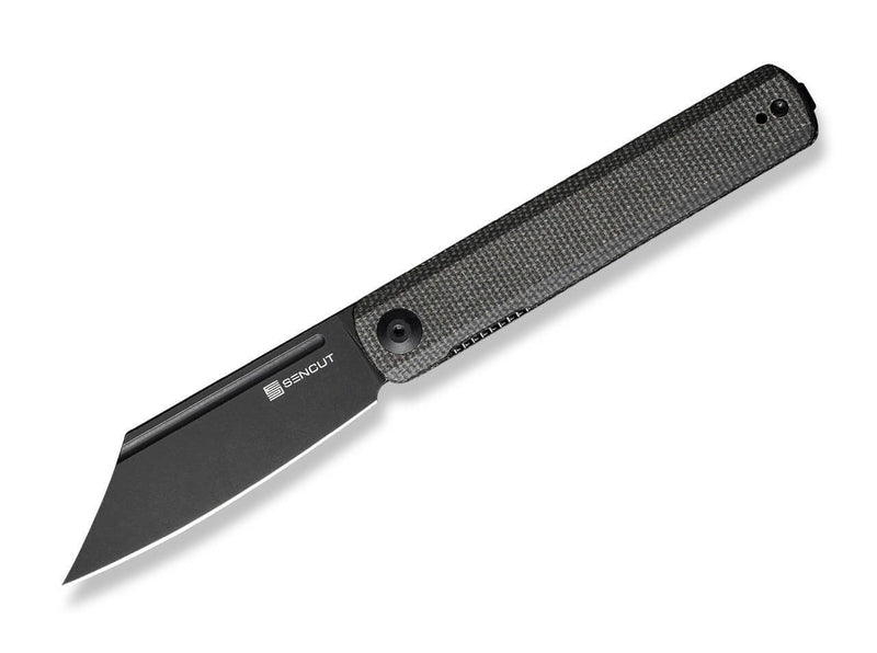 SENCUT Bronte Micarta Dark Green Black Blade
