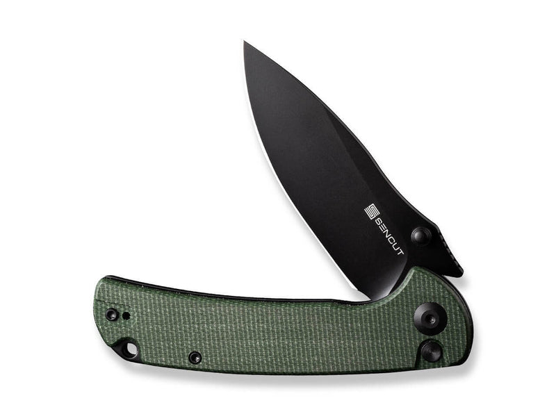 SENCUT Pulsewave Micarta Green Black Blade