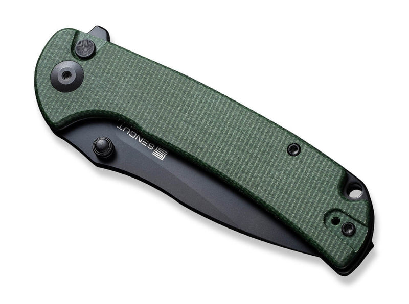 SENCUT Pulsewave Micarta Green Black Blade