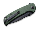 SENCUT Pulsewave Micarta Green Black Blade
